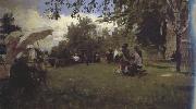 Ilia Efimovich Repin At the Academic Dacha (nn02) oil painting artist